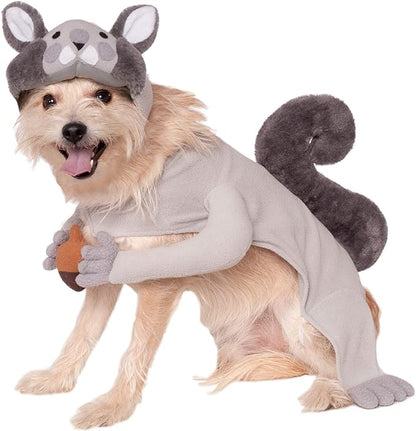 Rubie's unisex adult Squirrel Pet Costume Party Supplies, Multicolor, S Neck 12 Girth 17 Back 11 US