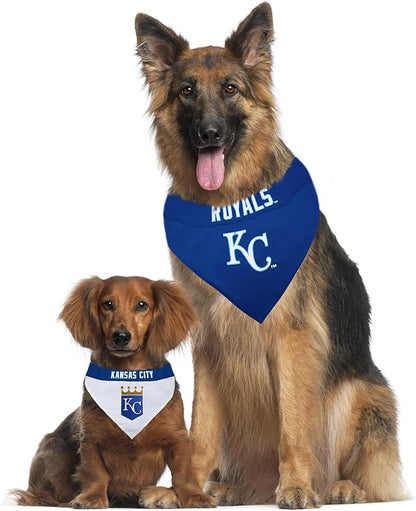 Pets First ROY-3217-S-M MLB Kansas City Royals Reversible Pet Bandana, Small/Medium, MLB Team Color