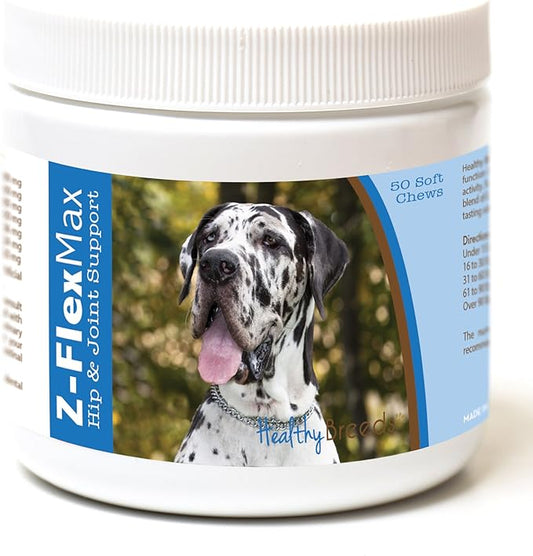 Healthy Breeds Great Dane Z-Flex Max Hip and Joint Soft Chews 50 Count