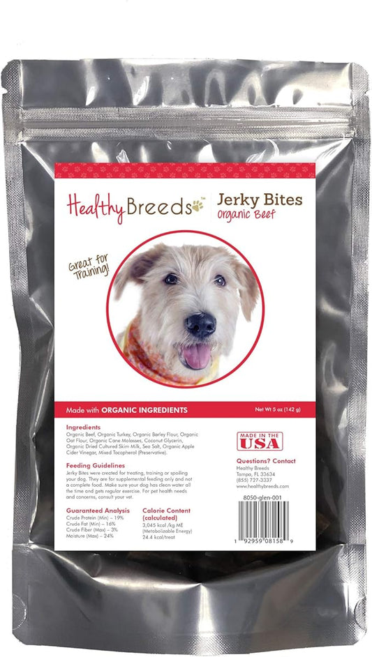 Healthy Breeds Glen of Imaal Terrier Jerky Bites Beef Recipe Dog Treats 5 oz