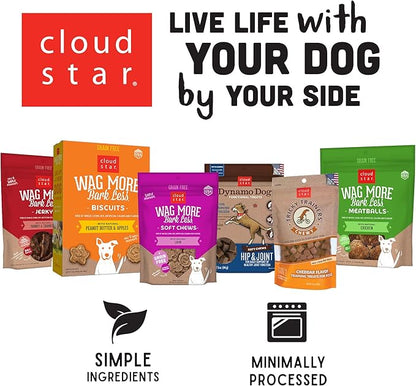Cloud Star Wag More Bark Less Chicken & Sweet Potato Recipe Grain-Free Jerky Dog Treats 10 Ounce Bag, Model: 693804191113