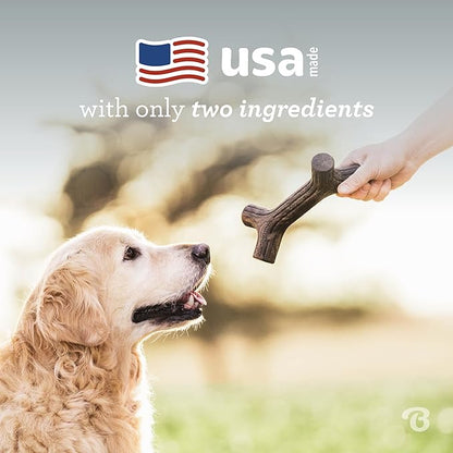 Benebone Maplestick Durable Dog Chew Toy for Aggressive Chewers, Real Maplewood, Made in USA, Medium