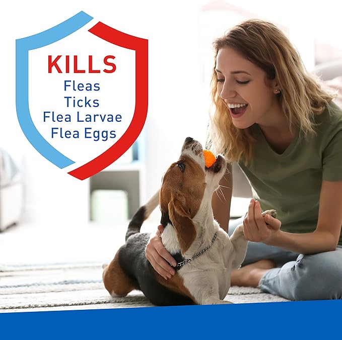 Adams Carpet Powder With Linalool and Nylar, Kills Fleas and Ticks On Contact, Kills All Stages of the Flea Life Cycle, 30 Day Protection, Freshens and Deodorizes, Treats Up to 400 Sq Ft, 1LB