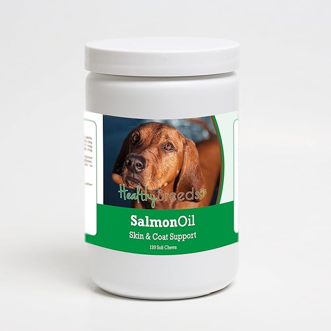 Healthy Breeds Redbone Coonhound Salmon Oil Soft Chews 120 Count