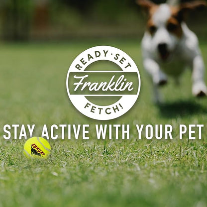 Franklin Pet Supply Ready Set Fetch Mini Automatic Tennis Ball Launcher Dog Toy - Electronic Mini Tennis Ball Thrower for Fetch + Playtime - Launches up to 40 Feet - Interactive Dog Fetch Toy - Mini