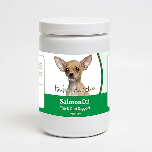 Healthy Breeds Chihuahua Salmon Oil Soft Chews 120 Count