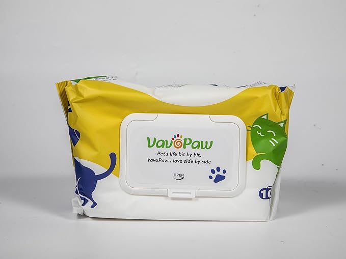 Dog Wipes for Paws and Butt, Pet Wipes for Dog Cat, Unscented Hypoallergenic Thick Dog Grooming Wipes for Cleaning Deodorizing, Puppy Wipes for Face Eye Ears Body Bath, 1Pack/100 Count