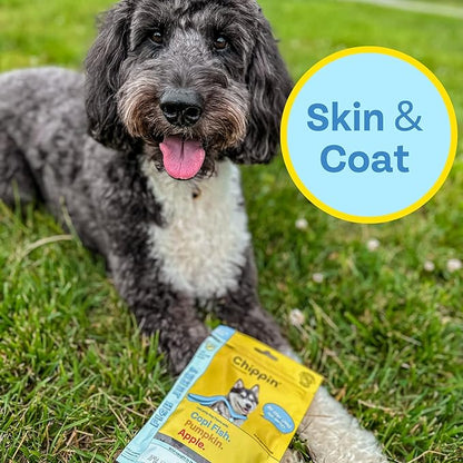 Fish, Pumpkin, Apple Grain-Free Dog Treats (5oz, 1-Pack) | USA Wild-Caught Human Grade Fish | Hypoallergenic, Chicken-Free | Best Training Treats | Puppies & Senior Dogs | Low Fat Dog Treats