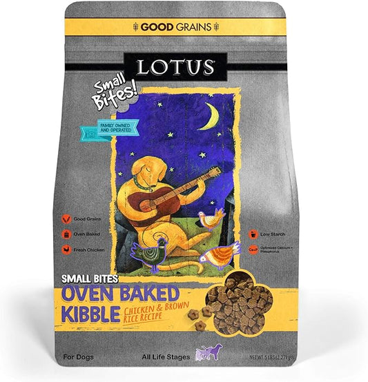Lotus Small Bite Dry Dog Food, Chicken, 5 Lb.