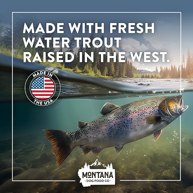 Montana Dog Food Grain-Free Small Batch Freeze Dried Raw Dog Food Topper & Complete Meal (Surf & Turf) – Made in USA, Added Prebiotics & Probiotics, No Synthetic Vitamins (12 oz)