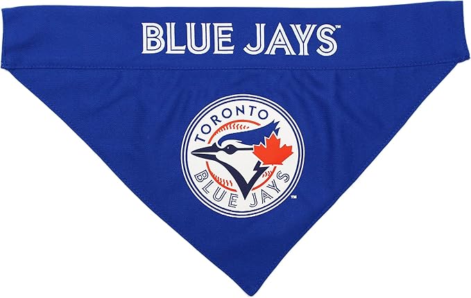 Pets First MLB Toronto Blue Jays Reversible Bandana, Small/Medium, Team Color
