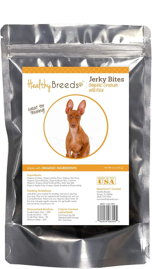 Healthy Breeds Cirnechi dell'Etna Jerky Bites Chicken & Rice Recipe Dog Treats 5 oz