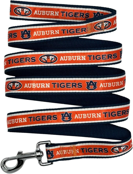 Pets First Collegiate Pet Accessories, Dog Leash, Auburn Tigers, Large