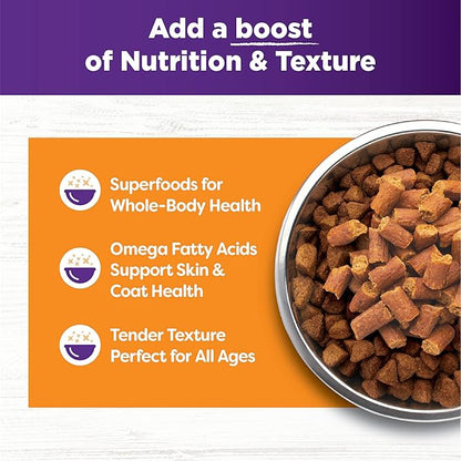 Wellness Tender Toppers (Previously Bowl Boosters), Grain-Free Natural Dog Food Toppers or Mixers, Made with Real Meat (Turkey & Chicken, 2-Pound Bag)