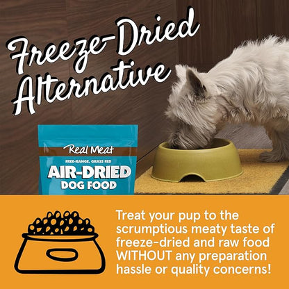 Real Meat Air Dried Dog Food w/ Real Lamb & Fish - 10lb Bag of Grain-Free Real Meat Dog Food Sourced from Free-Range Lamb & Ocean-Caught Fish - Digestible, All-Natural, & High-Protein Lamb and Fish