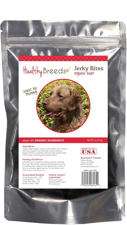 Healthy Breeds Chesapeake Bay Retriever Jerky Bites Beef Recipe Dog Treats 5 oz