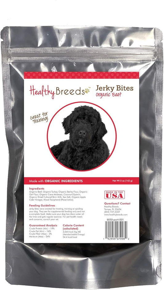 Healthy Breeds Portuguese Water Dog Jerky Bites Beef Recipe Dog Treats 5 oz
