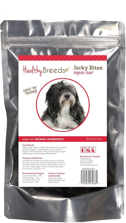 Healthy Breeds Lhasa Apso Jerky Bites Beef Recipe Dog Treats 5 oz