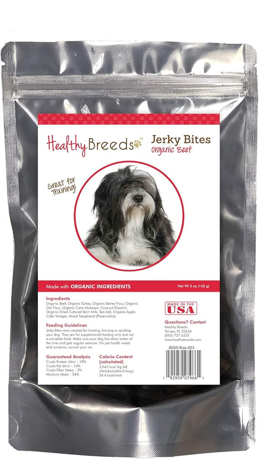 Healthy Breeds Lhasa Apso Jerky Bites Beef Recipe Dog Treats 5 oz