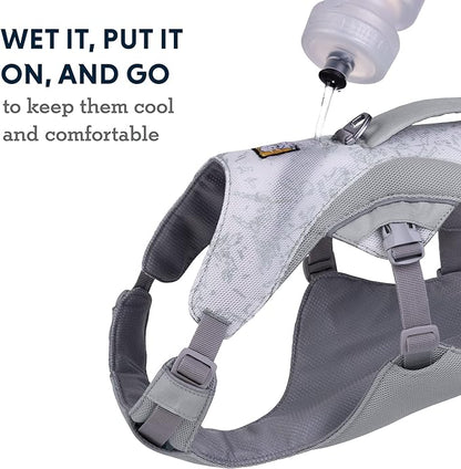 Ruffwear, Swamp Cooler Dog Harness, Lightweight with Evaporative Cooling for Hot Weather, Graphite Gray, Medium