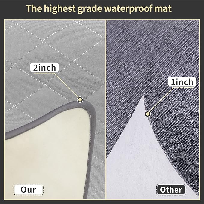 Washable Puppy Dog Pee Pad, 72" X72" Extra Large, Waterproof Whelping Training Pet Mat for Playpen, Crate, Potty, Floor, Bed, Sofa and Trunk, Reusable Pee Pads for Dogs, Cats, Bunny