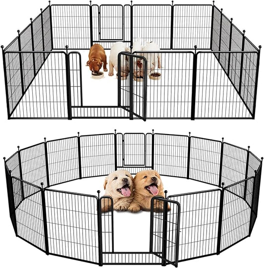 FXW Rollick Dog Playpen for Yard, RV Camping│Patented, 32 inch 16 Panels