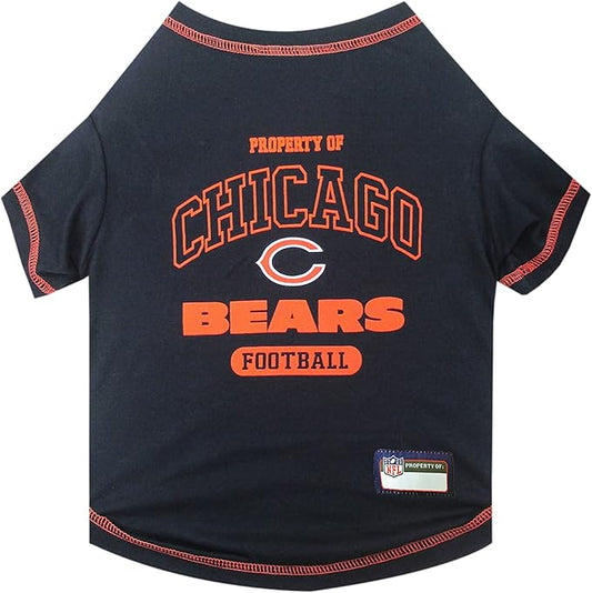 NFL PET SHIRT for Dogs & Cats - CHICAGO BEARS Dog T-Shirt, X-Large. - Cutest Pet Tee Shirt for the real sporty pup