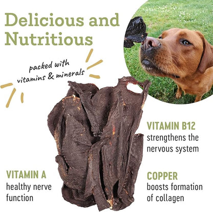 Farm Hounds Pork Kidney Jerky Treats for Dogs, Premium Dried Dog Treats, High Protein Training Treat for Small & Large Dogs, Natural & Healthy Dog Treats, Made in USA, Pork Liver 4oz