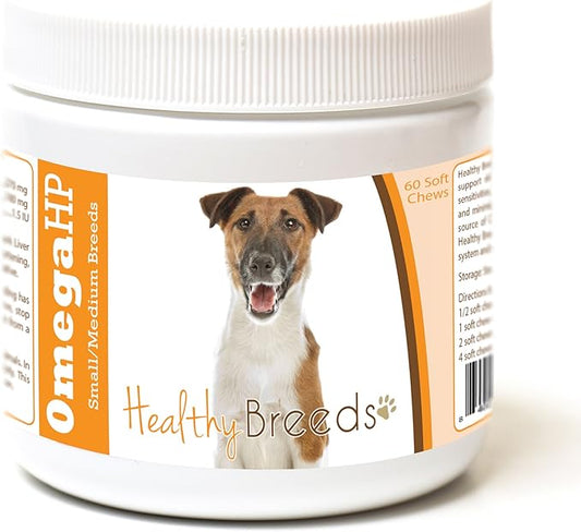 Healthy Breeds Smooth Fox Terrier Omega HP Fatty Acid Skin and Coat Support Soft Chews 60 Count