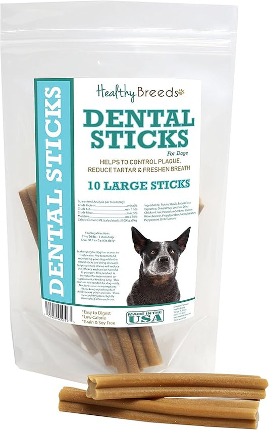 Healthy Breeds Australian Cattle Dog Dental Sticks Large 10 Count