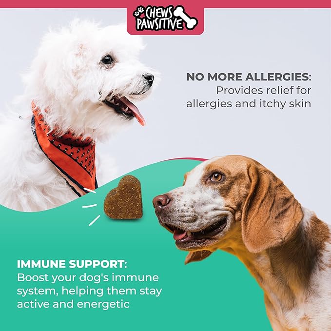 Dog Multivitamins Chewable- 15 in 1 Dog Vitamins Multivitamin for Heart Health - Omega 3 Oil for Skin & Coat, Chondroitin and Glucosamine for Dogs Joint & Mobility, Probiotics - 120ct