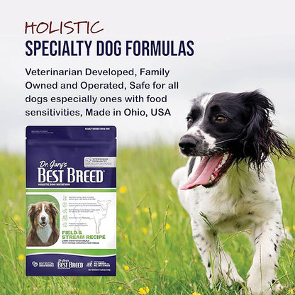 Best Breed Dr. Gary's Field & Stream Recipe, Slow-Cooked in USA, Natural Dry Dog Food for All Breeds and Sizes, 4lbs.