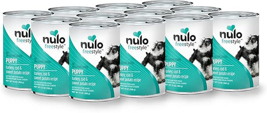 Nulo Freestyle All Breed Wet Canned Dog Food for Puppies, Premium All Natural Grain-Free, High Animal-Based Protein