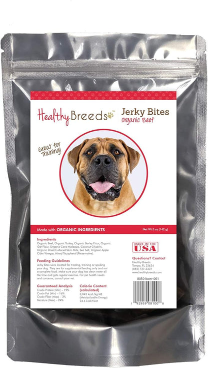 Healthy Breeds Boerboel Jerky Bites Beef Recipe Dog Treats 5 oz