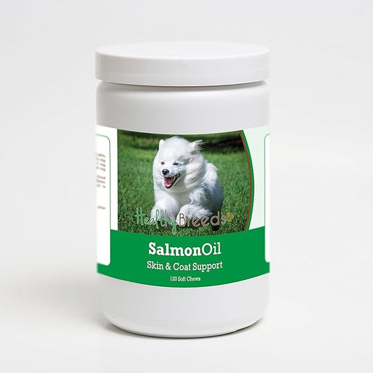 Healthy Breeds American Eskimo Dog Salmon Oil Soft Chews 120 Count