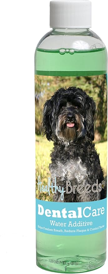 Healthy Breeds Dog Dental Care Water Additive for Maltipoo - OVER 200 BREEDS - Easier Than Sticks Wipes Spray Chews & Treats - Mint Flavor - 8 oz
