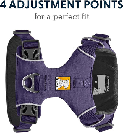 Ruffwear, Front Range Dog Harness, Reflective and Padded Harness for Training and Everyday, Purple Sage, Medium