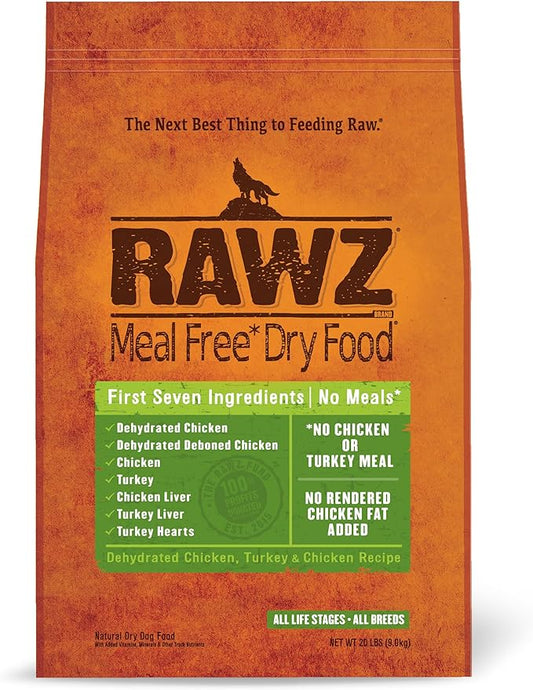 Rawz Meal Free Dry Dog Food (20 Pound (Pack of 1), Chicken & Turkey)