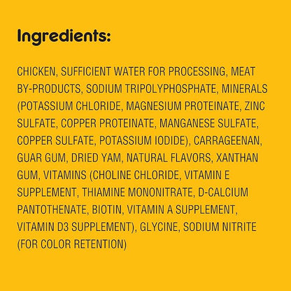 PEDIGREE CHOPPED GROUND DINNER Adult Soft Wet Dog Food With Hearty Chicken, 3.5 oz Pouches, 16 Pack