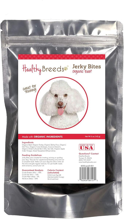 Healthy Breeds Poodle Jerky Bites Beef Recipe Dog Treats 5 oz