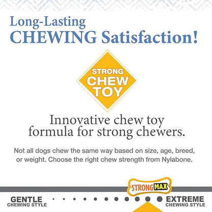 Nylabone Puppy Gourmet Style Strong Chew Toy Bacon, Peanut Butter Small/Regular (2 Count)