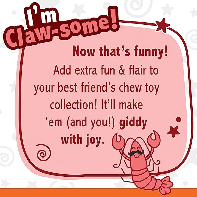 Nylabone Lobster Dog Toy Power Chew – Cute Dog Toys for Aggressive Chewers – with a Funny Twist! Filet Mignon Flavor, X-Large/Souper