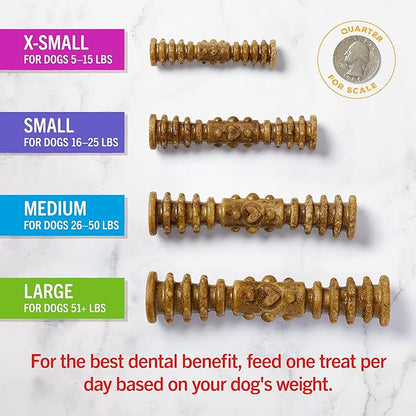 Stella & Chewy's Dental Delights with Freeze-Dried Chicken - Small Dental Treats for Dogs, Single Serve