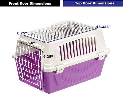 Ferplast Atlas Pet Carrier | Small Pet Carrier for Dogs & Cats w/Top & Front Door Access