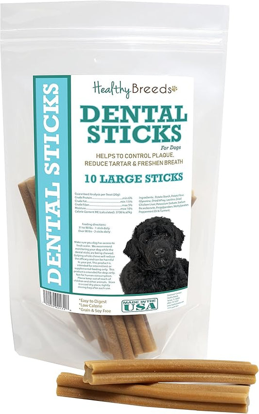 Healthy Breeds Portuguese Water Dog Dental Sticks Large 10 Count