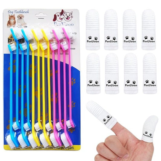 20 PCS Pet Dog Soft Toothbrush Dog Toothbrush Finger Toothbrush pet Toothbrush Small to Large Dogs
