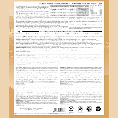 Canine Caviar Free Spirit Dog Food Limited Ingredient Alkaline Holistic Dog Food – All Life Stages Gluten Free, Ultra-Premium Dog Food – Healthy Skin & Coat – Chicken & Pearl Millet – 4.4 lbs