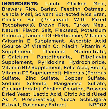 Nature′s Recipe Lamb, Barley & Brown Rice Recipe Dry Dog Food, 4 lb. Bag
