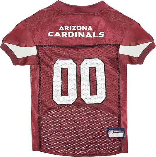NFL Arizona Cardinals Dog Jersey, Size: X-Small. Best Football Jersey Costume for Dogs & Cats. Licensed Jersey Shirt