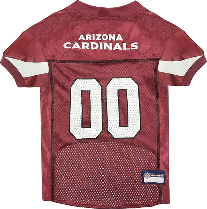 NFL Arizona Cardinals Dog Jersey, Size: Medium. Best Football Jersey Costume for Dogs & Cats. Licensed Jersey Shirt